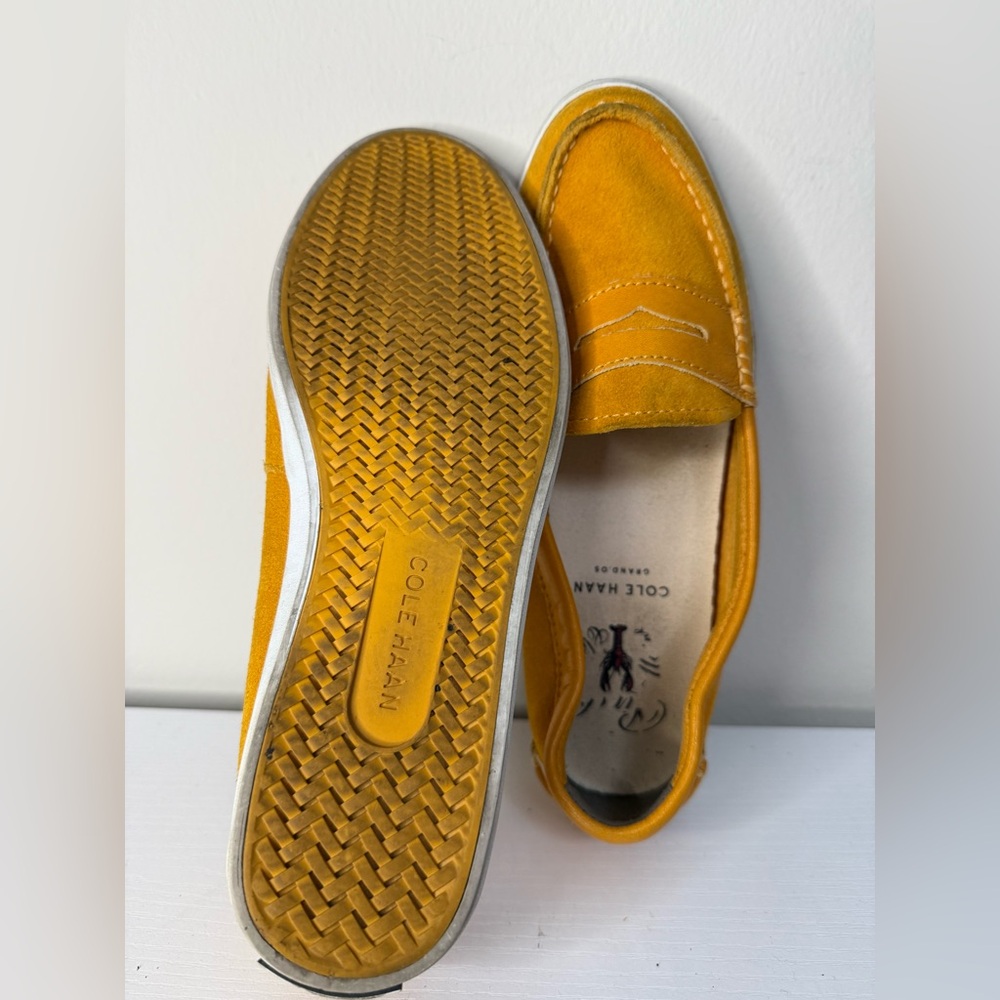 Cole Haan Mustard Yellow Loafers - Picture 2 of 7